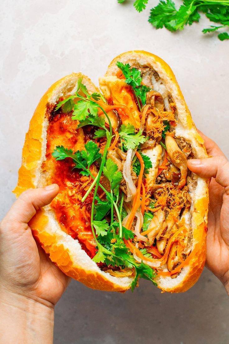 Vegetarian Banh Mi , Vietnams Crunchy, Herb-Heavy Sandwich.jpg